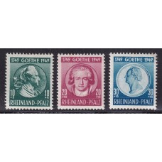 ALEMANIA ESTAMPILLA SEGUNDA GUERRA MUNDIAL OCUPACION INTERALIADA  ZONA FRANCESA RHEINLAND-PFALZ SERIE COMPLETA NUEVA CON GOMA 17,25 €